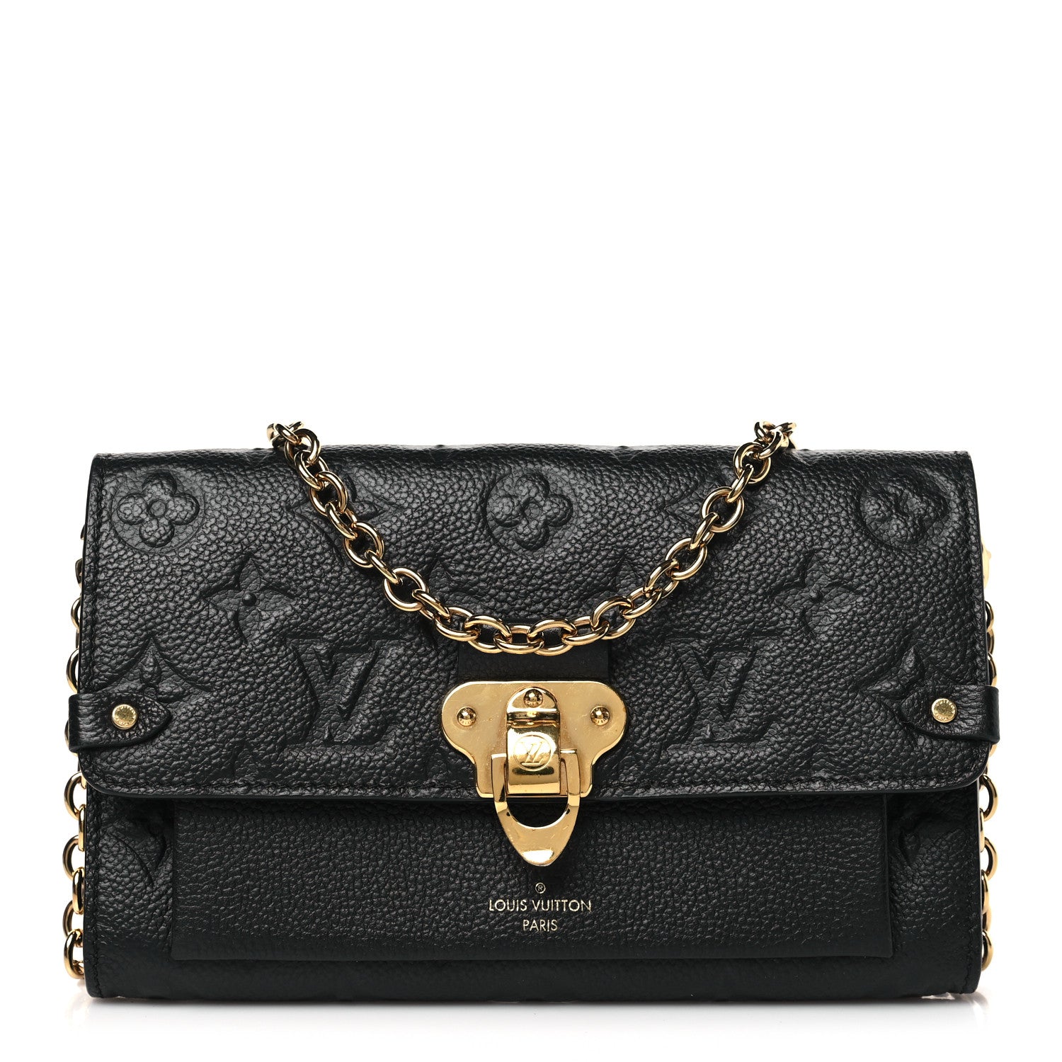 Louis Vuitton Empreinte Vavin Chain Wallet Black 1 of 9