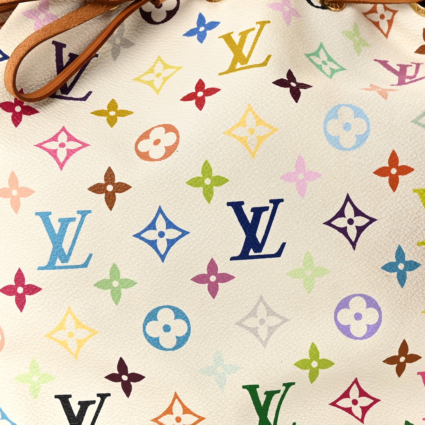 Monogram Multicolor Petit Noe White