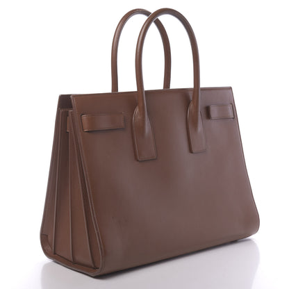 Saint Laurent Calfskin Large Sac De Jour Carryall Cognac 3 of 24
