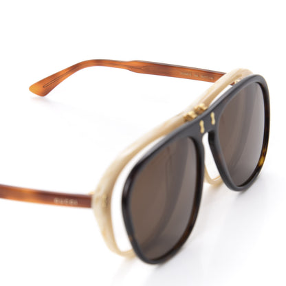 Gucci Acetate Flip Up Sunglasses GG0087S Havana 6 of 9