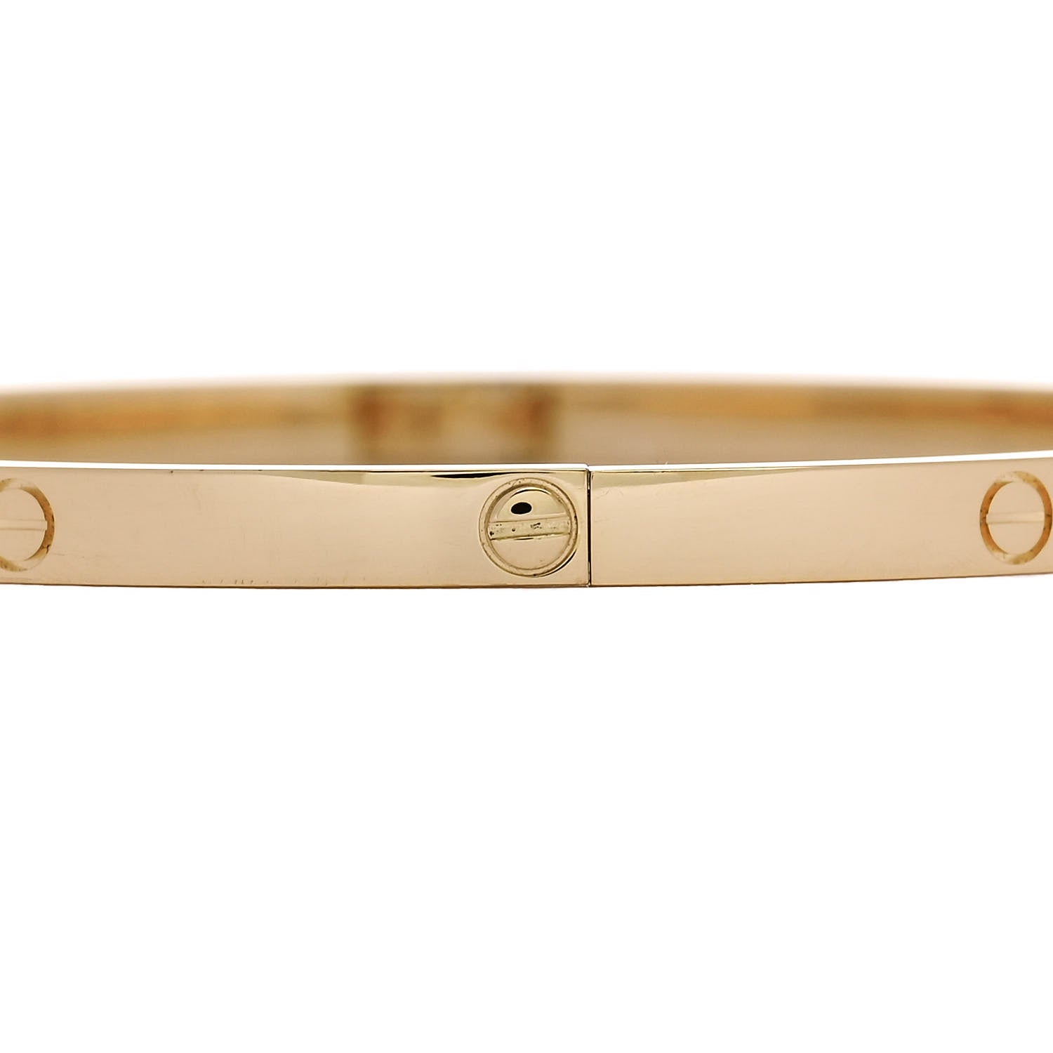 Cartier 18K Yellow Gold Small LOVE Bracelet 19 4 of 8