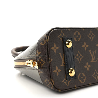 Louis Vuitton LOUIS VUITTON Vernis Monogram Alma BB Taupe Metallise 7 of 8