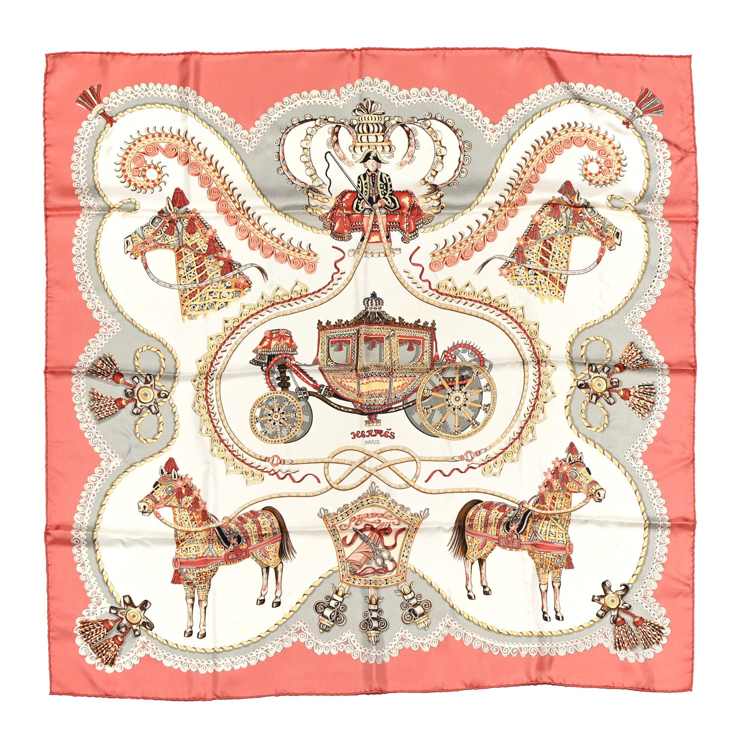 Hermes Silk Paperoles Scarf 90 1 of 5