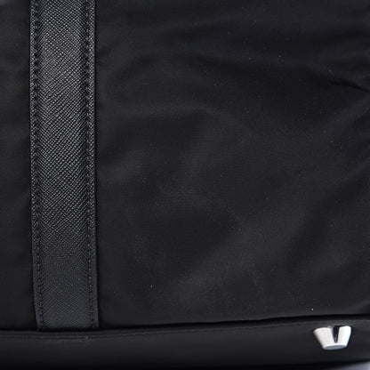Prada Tessuto Nylon Saffiano Viaggio Duffle Black 12 of 13