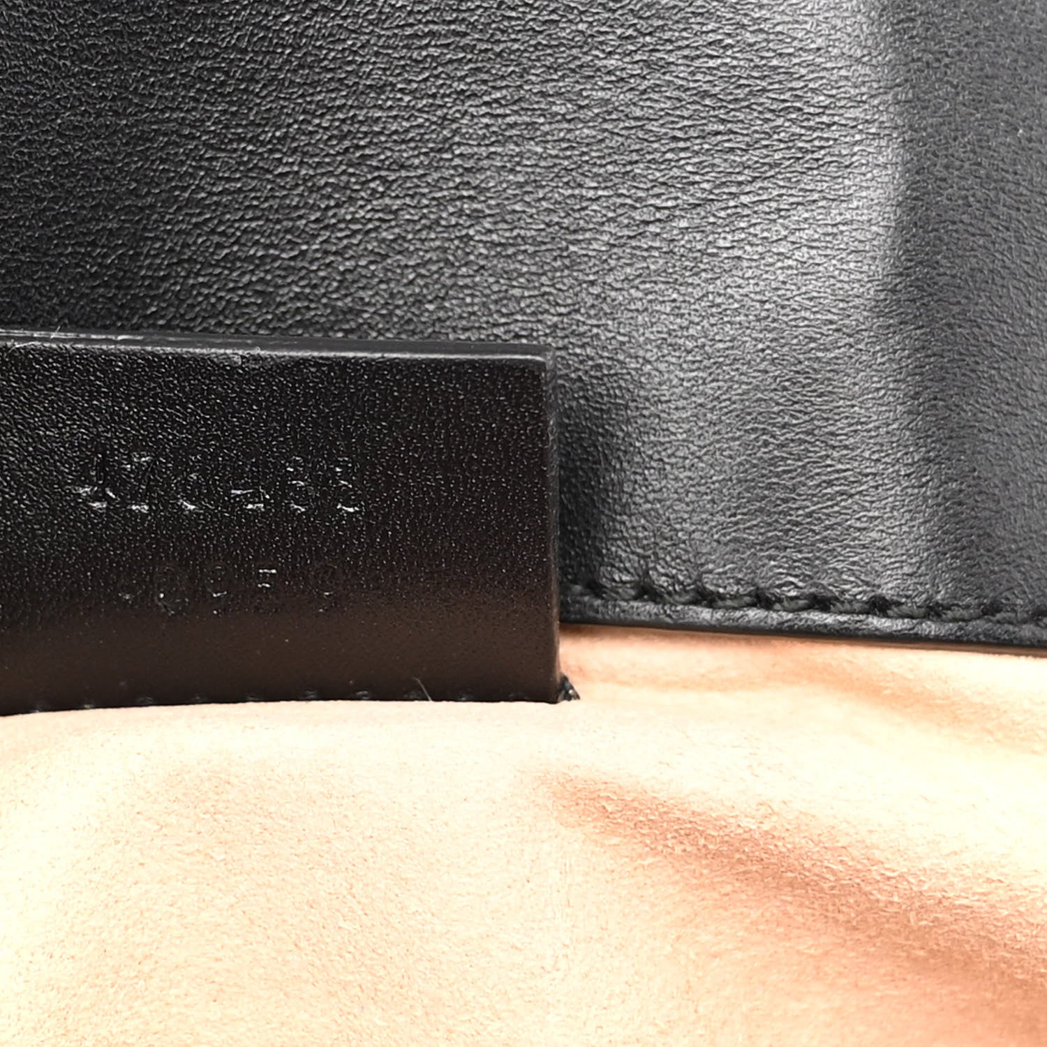 Gucci Calfskin Matelasse Super Mini GG Marmont Shoulder Bag Black 7 of 10
