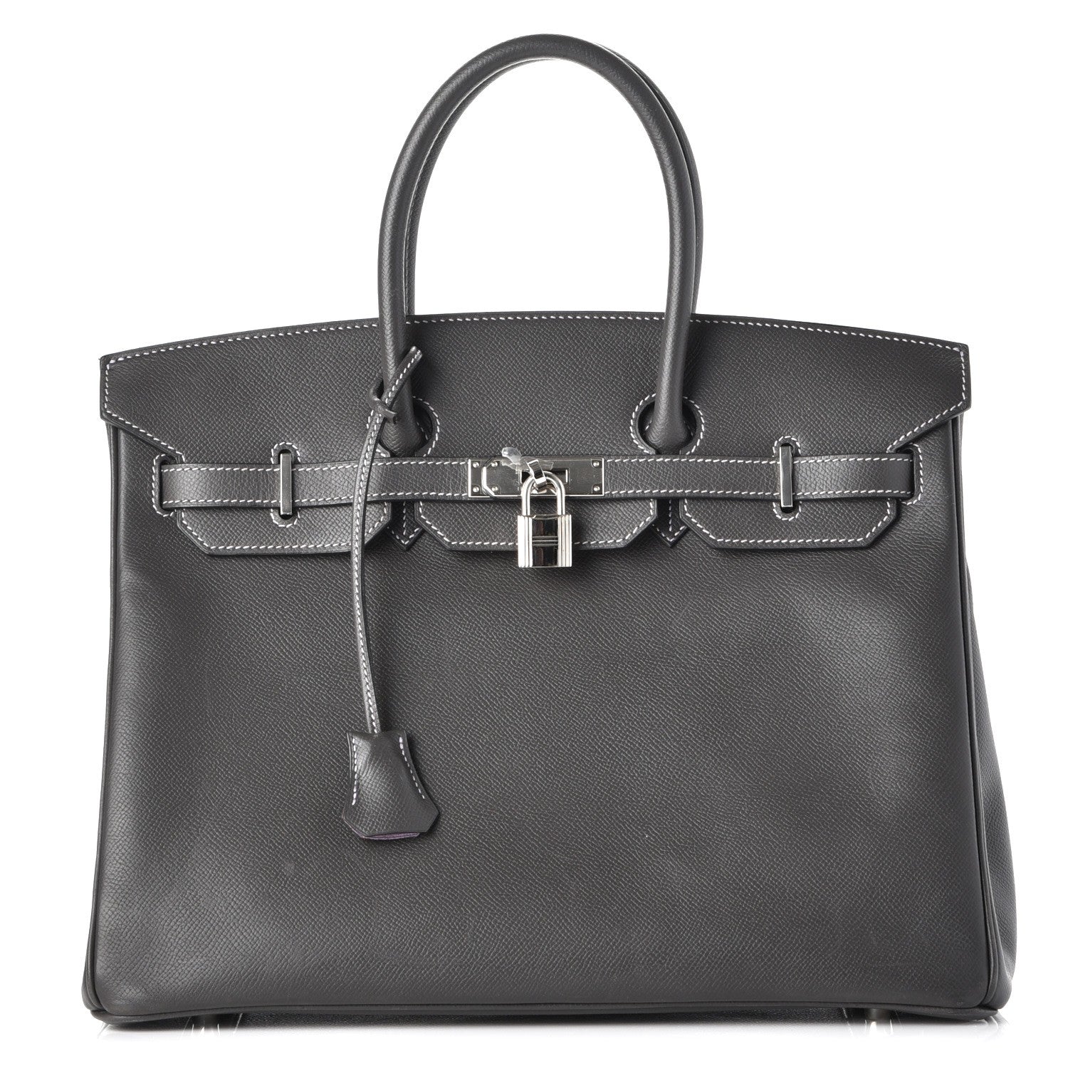 Hermes Epsom Horseshoe Birkin 35 Etain Lilac 1 of 27
