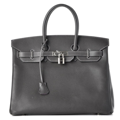 Hermes Epsom Horseshoe Birkin 35 Etain Lilac 1 of 27