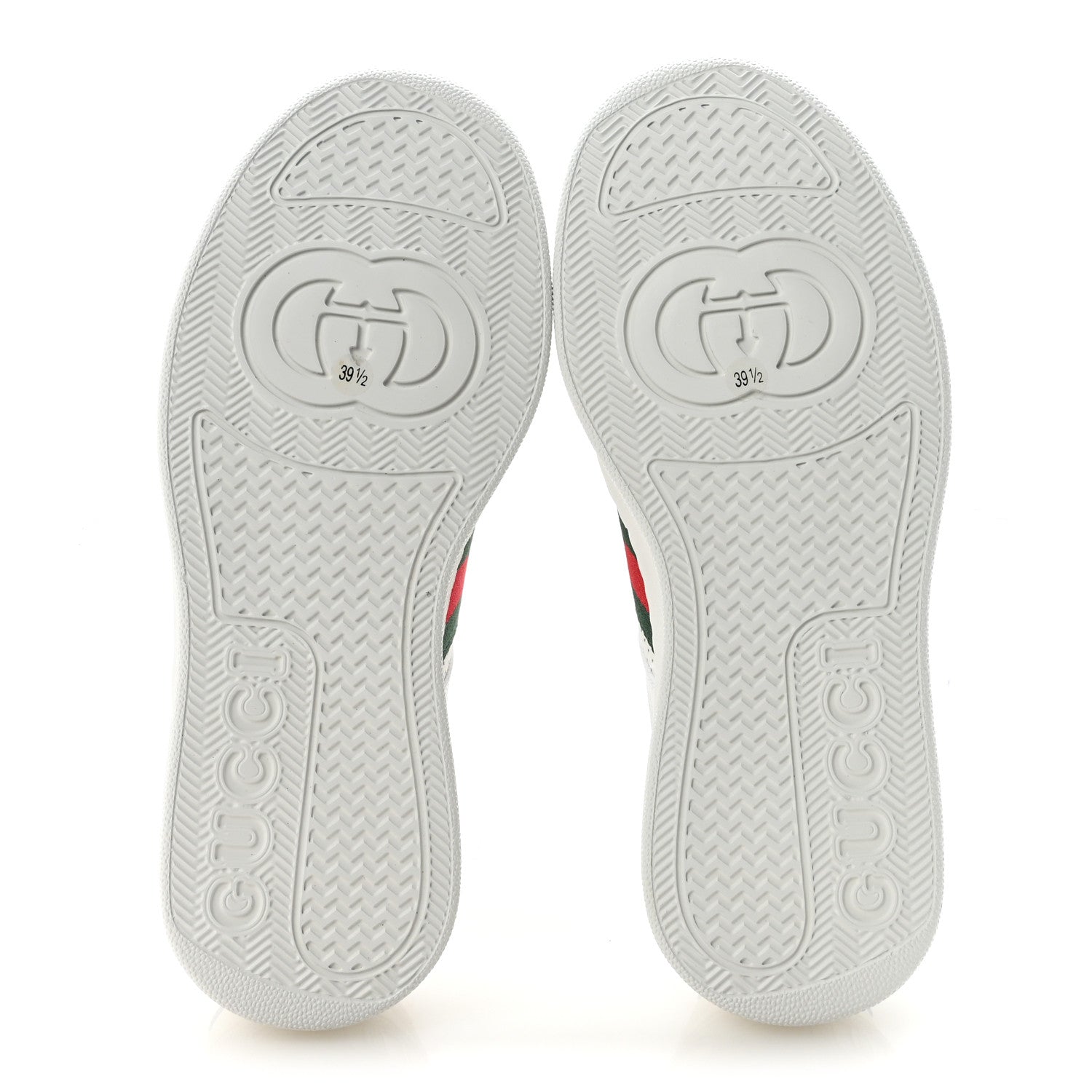 Gucci Calfskin Web Perforated Womens Platform 55mm Sneakers 39.5 White Bright Splash 6 of 9