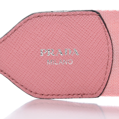 Prada Saffiano Striped Fabric Nastro Righe Shoulder Strap Petalo 3 of 4
