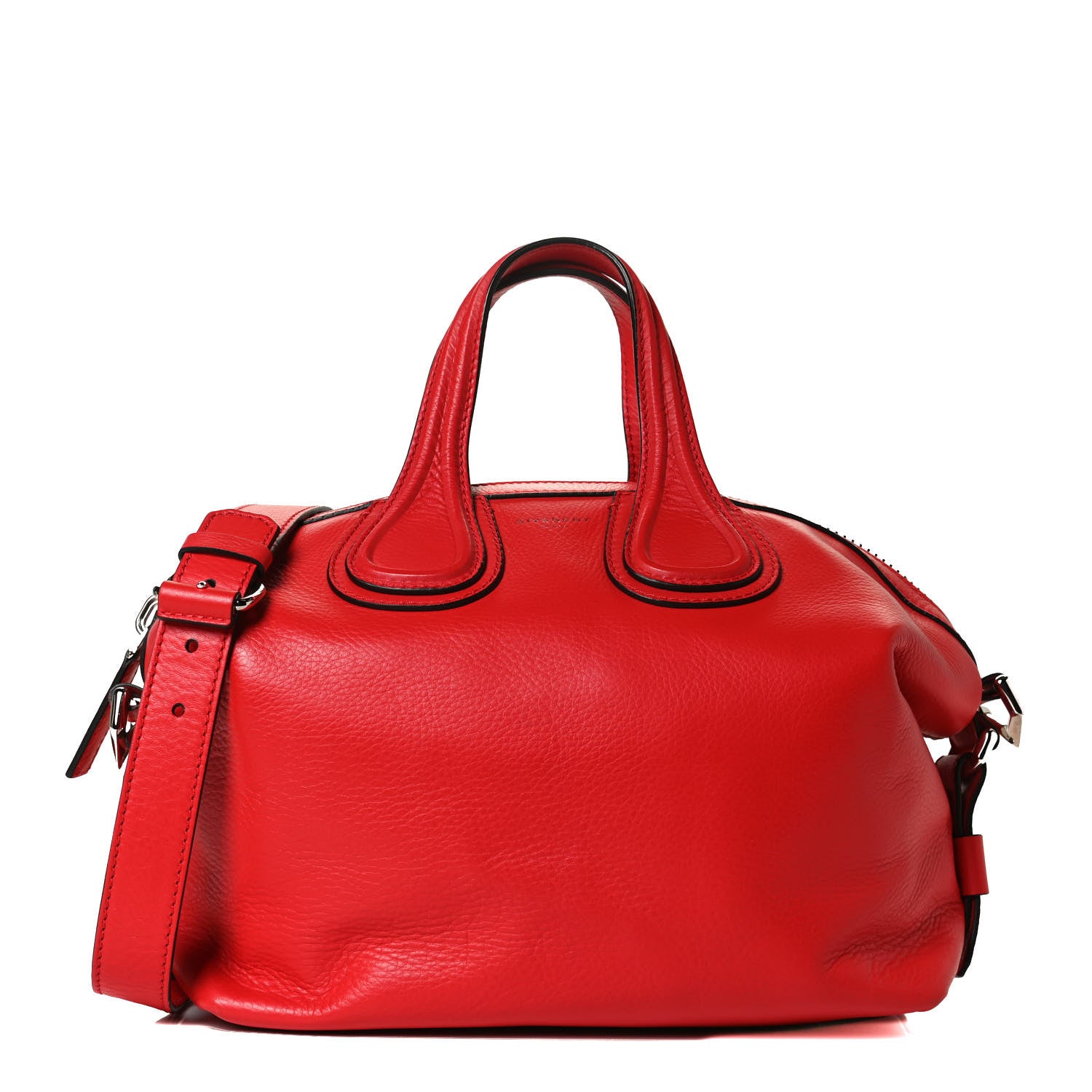 Givenchy Pebbled Calfskin Small Nightingale Red 1 of 12