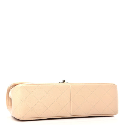 Chanel Caviar Quilted Jumbo Double Flap Light Beige 4 of 10