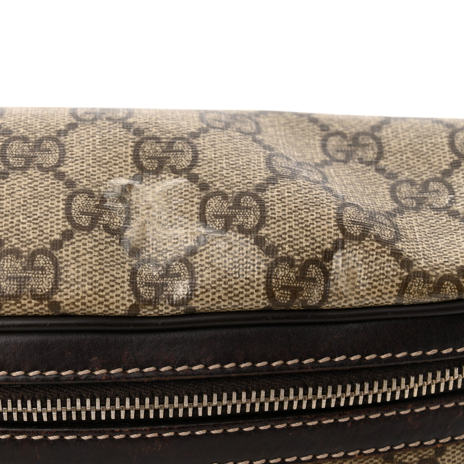 Gucci GG Supreme Monogram Belt Bag Dark Brown 11 of 12