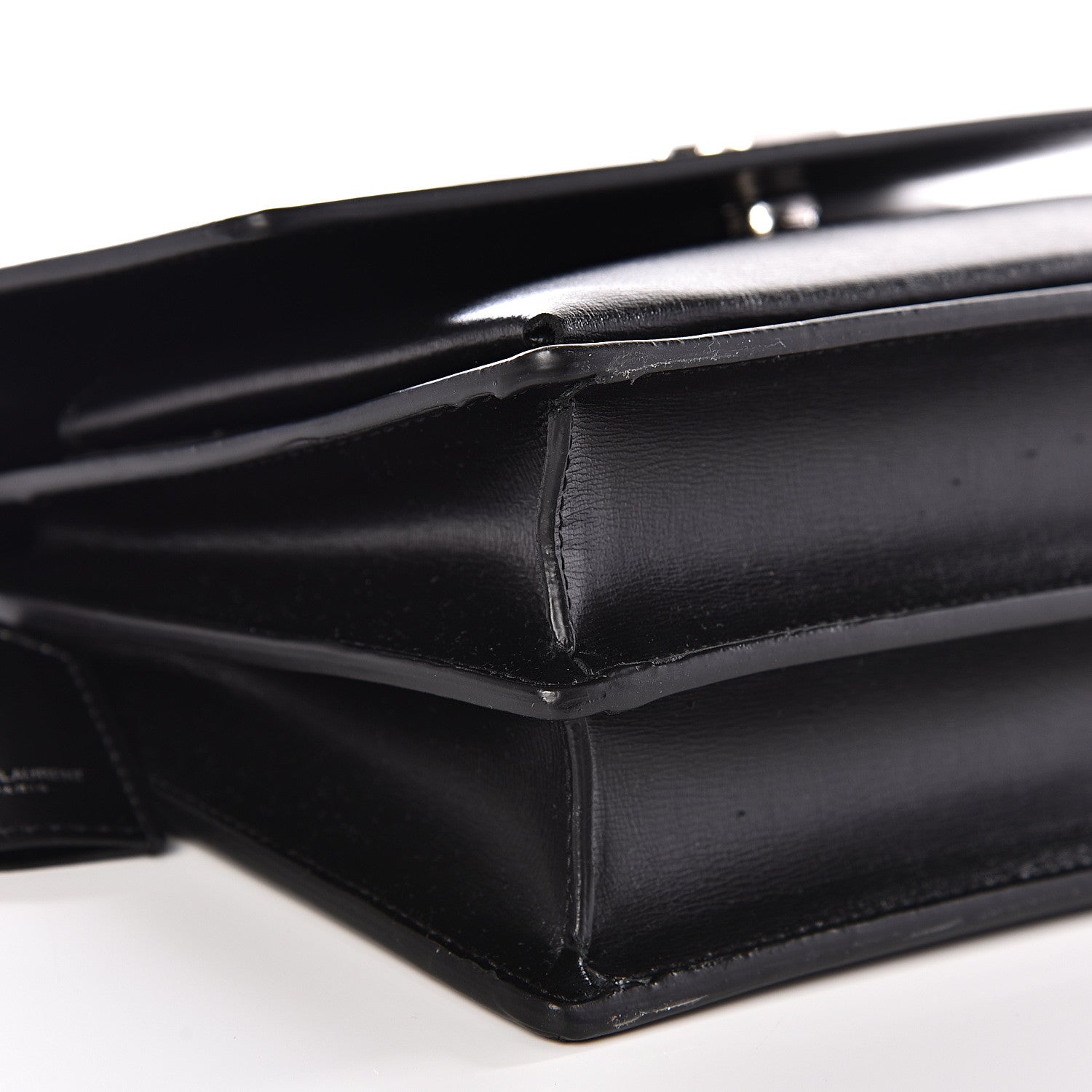 Saint Laurent Calfskin Medium Monogram Sunset Black 7 of 9