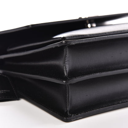 Saint Laurent Calfskin Medium Monogram Sunset Black 7 of 9