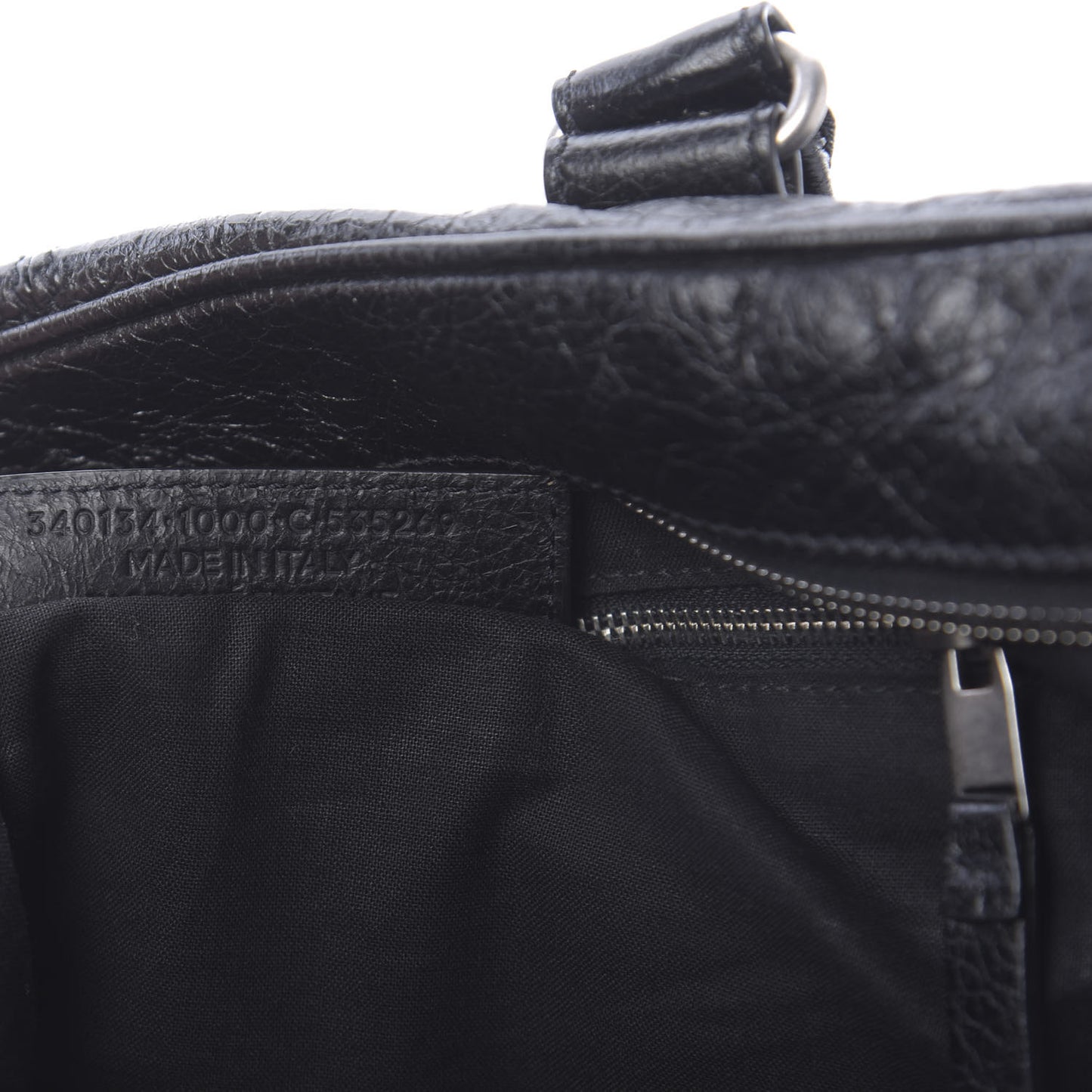 Agneau Classic Hardware Mini Folder Black