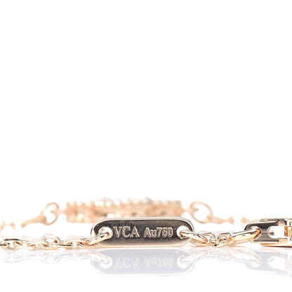 Van Cleef & Arpels 18K Yellow Gold Mother of Pearl Sweet Alhambra Bracelet 5 of 6