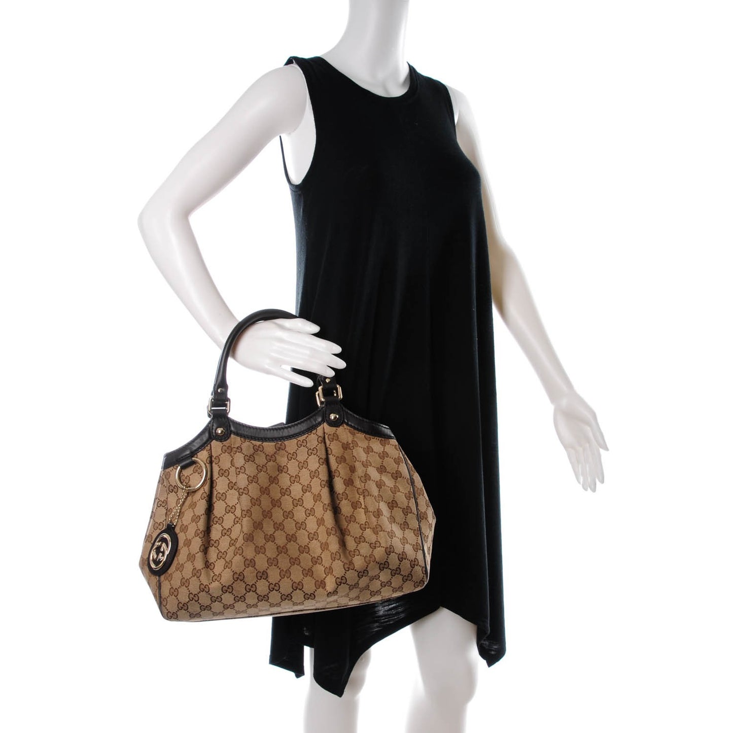 Monogram Medium Sukey Tote Dark Brown