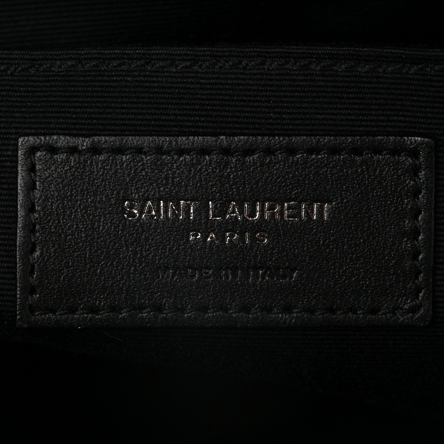 Saint Laurent Calfskin Matelasse Monogram Monochrome Lou Camera Bag Black 6 of 13