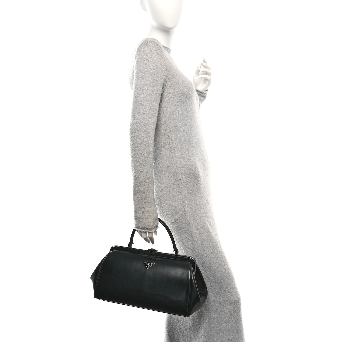 Spazzolato Frame Bag Black