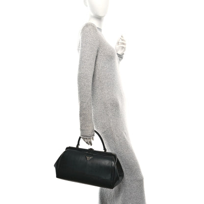 Prada Spazzolato Frame Bag Black 2 of 10