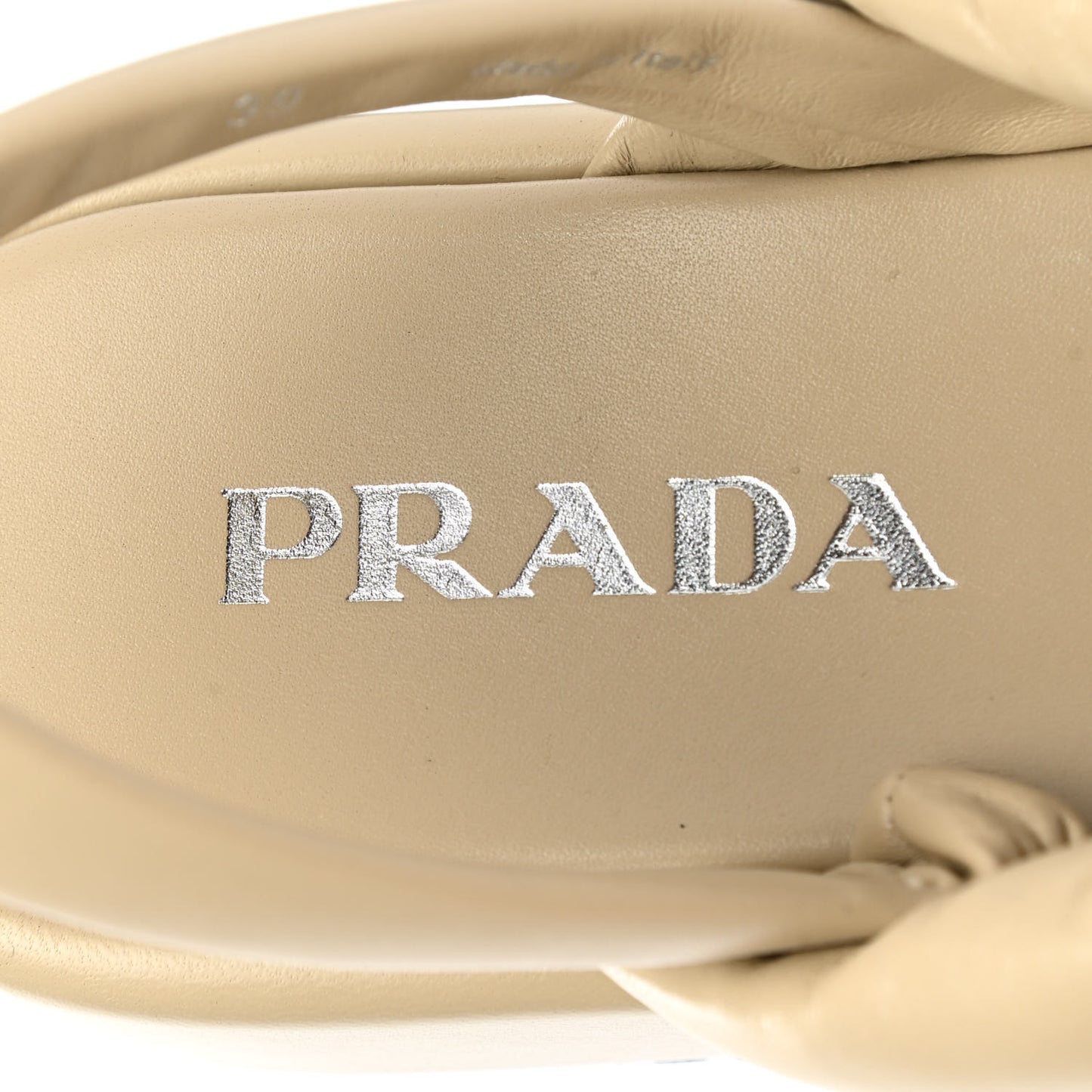 Nappa Flatform 35mm Slingback Sandals 39 Deserto