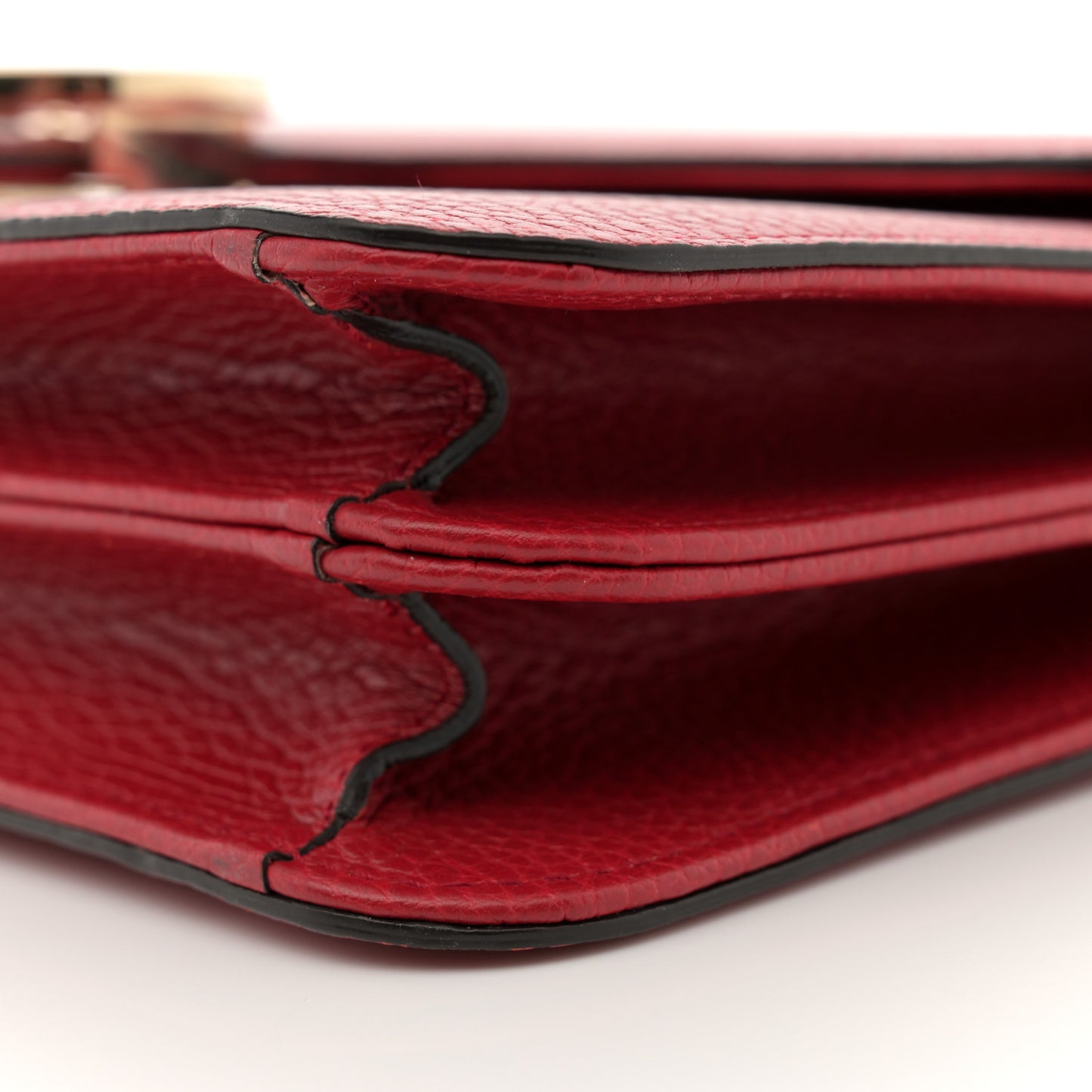 Dollar Calfskin Interlocking G Shoulder Bag Red
