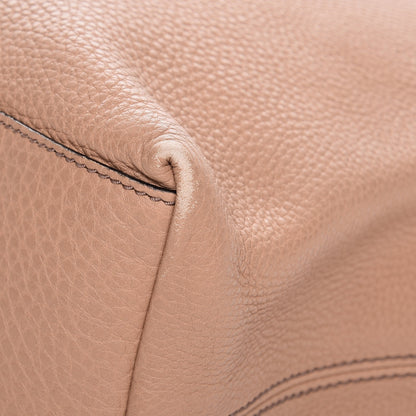 Gucci Pebbled Calfskin Medium Soho Chain Shoulder Bag Rose Beige 12 of 14