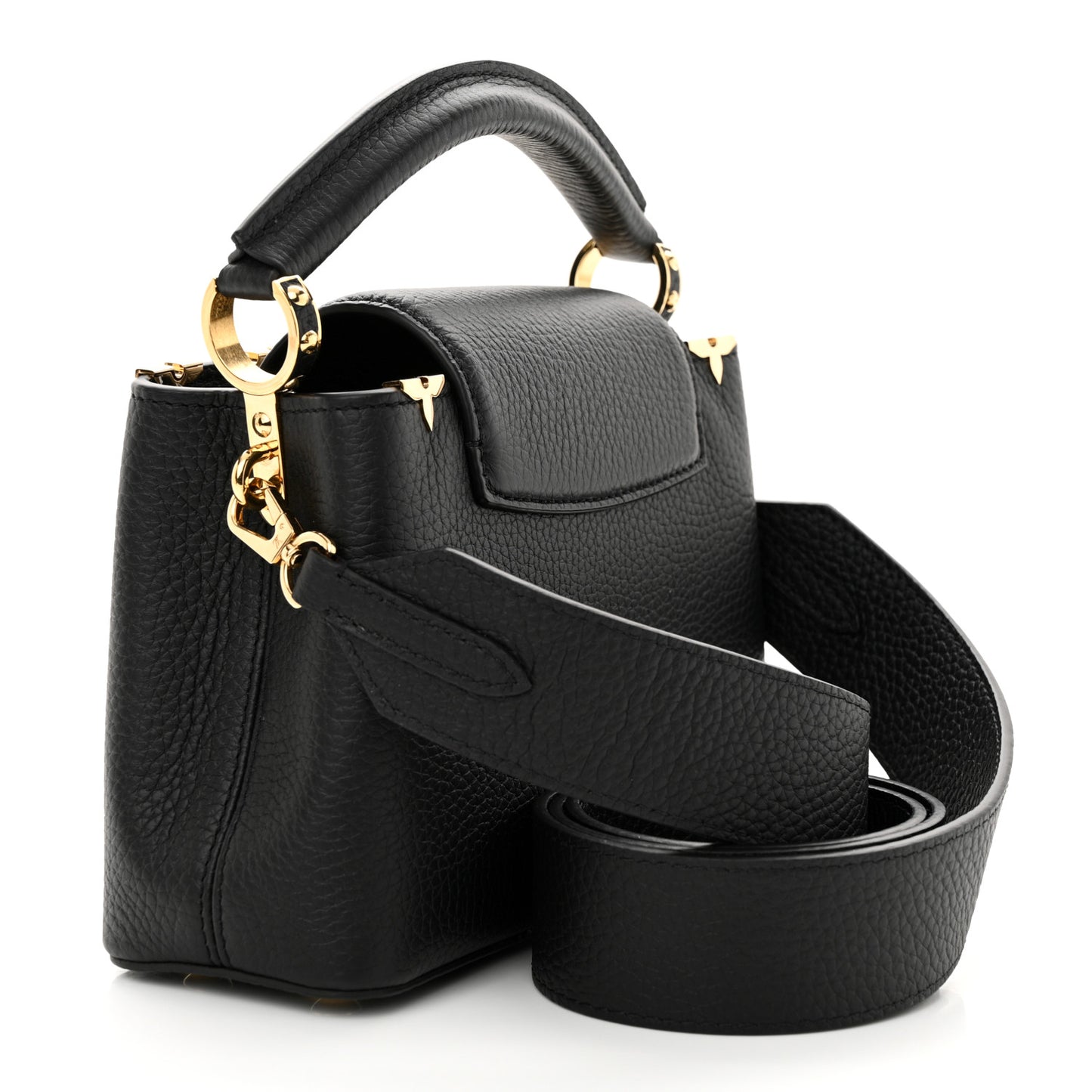 Taurillon Embellished Flower Crown Capucines Mini Black