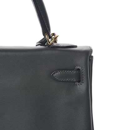 Hermes Swift Kelly Retourne 25 Vert Fonce 32 of 34