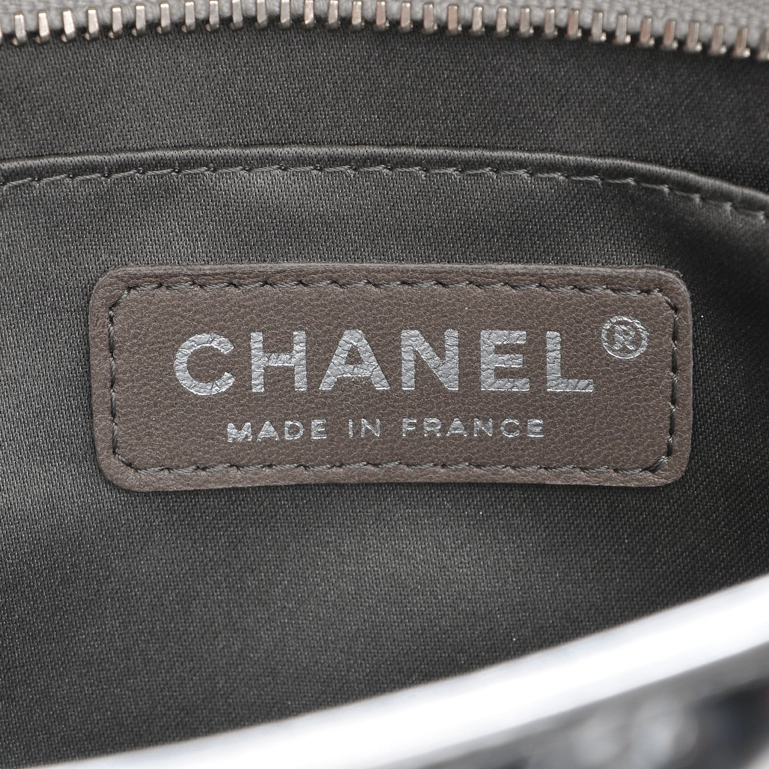 Chanel Metallic Patent Calfskin Lucky Symbols Pochette Silver 6 of 7