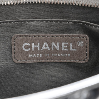 Chanel Metallic Patent Calfskin Lucky Symbols Pochette Silver 6 of 7