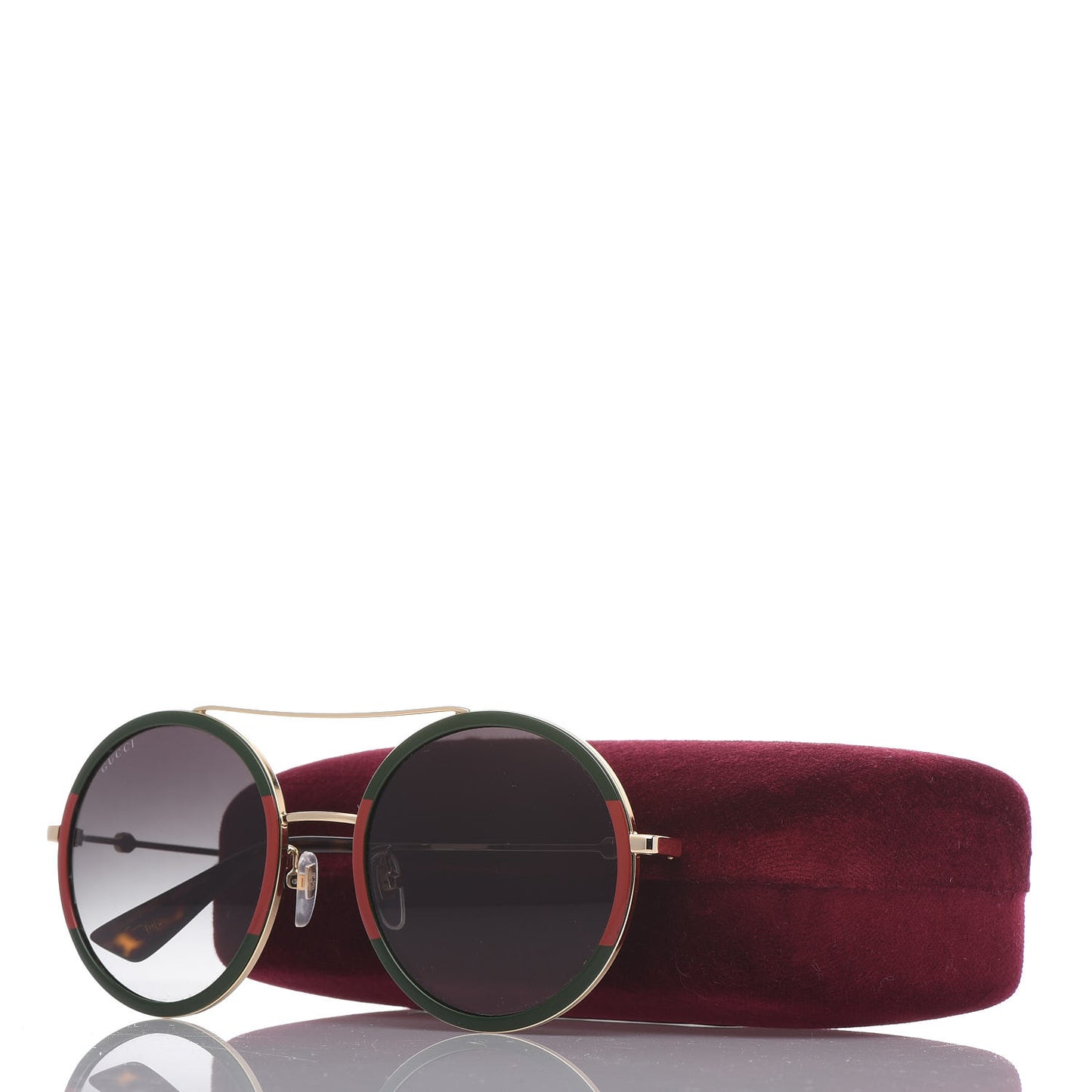 Round Sunglasses GG 0061S Green