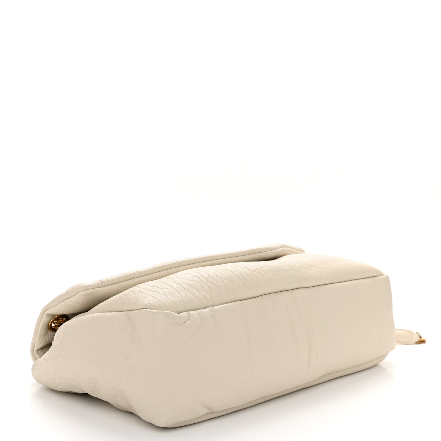 Saint Laurent Grained Lambskin Large Calypso Blanc Vintage 4 of 10
