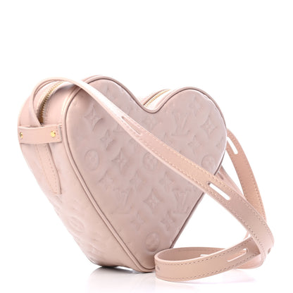 Louis Vuitton Lambskin Embossed Monogram Fall In Love Sac Coeur Light Pink 2 of 4