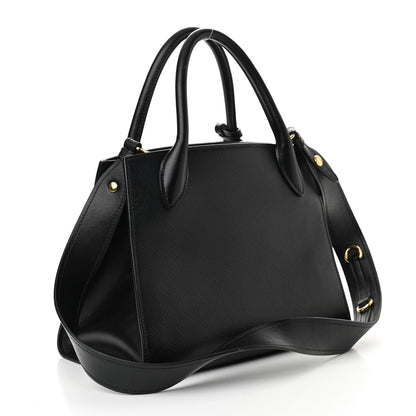 Prada Saffiano Cuir Calfskin Small Monochrome Top Handle Tote Black 3 of 11