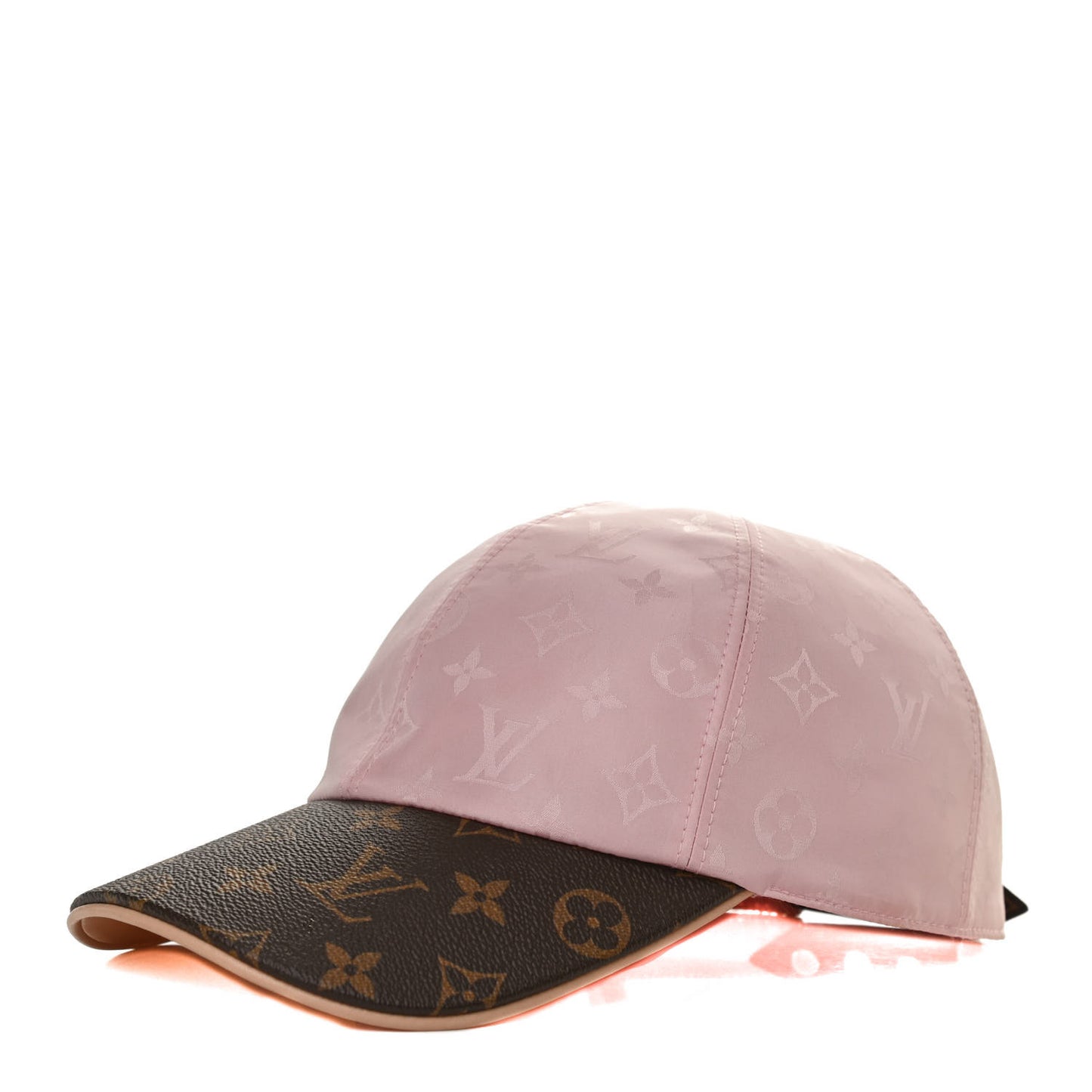 Polyester Silk Monogram LV Get Ready Cap L Pink