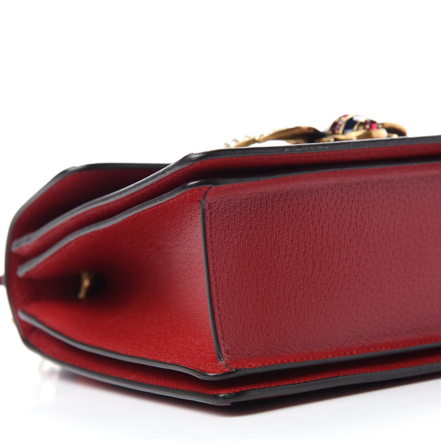 GG Supreme Monogram Small Queen Margaret Top Handle Bag Red