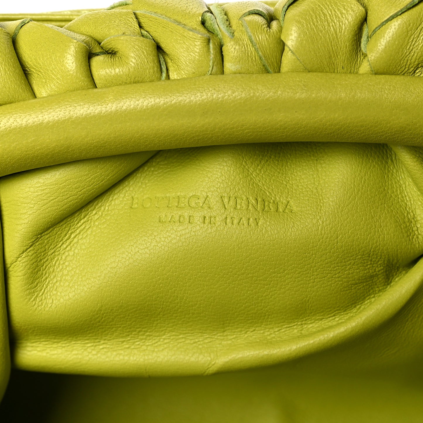Nappa Intrecciato The Mini Pouch Kiwi
