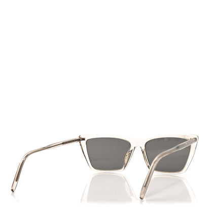 Saint Laurent Acetate Cat Eye Mica Thin SL 737 Sunglasses Translucent Beige 4 of 7