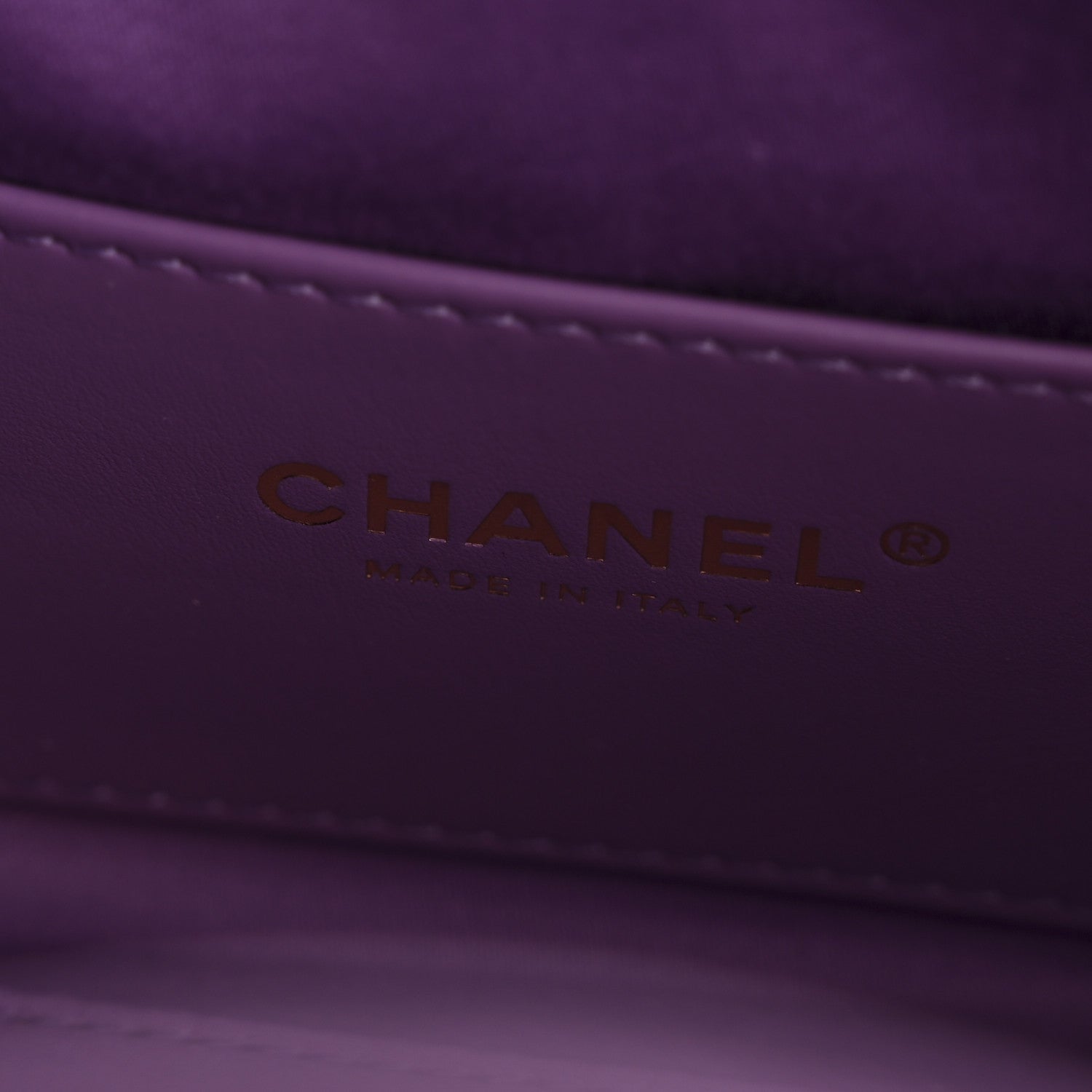 Chanel Suede Quilted Mini Chanel 25 Handbag Purple 6 of 10