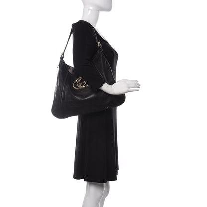 Gucci Calfskin Medium Britt Hobo Black 2 of 12