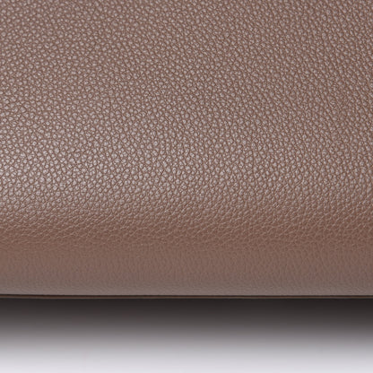 Saint Laurent Grained Calfskin Topstitch Small Classic Sac De Jour Taupe 13 of 14
