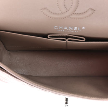 Chanel Crumpled Calfskin Chevron Quilted Small Double Flap Grey 5 of 10