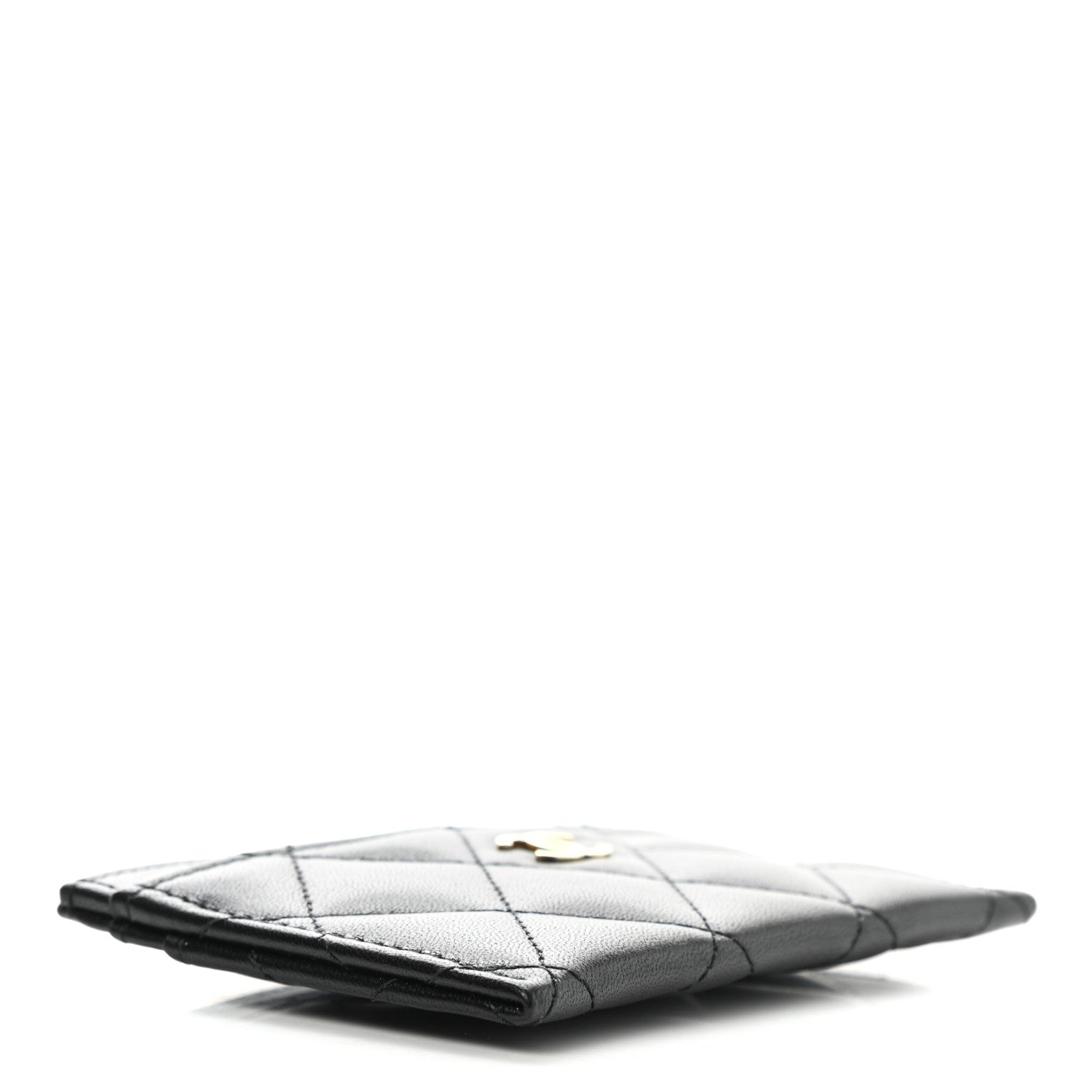 Chanel Lambskin Quilted Card Holder Black 4 of 9