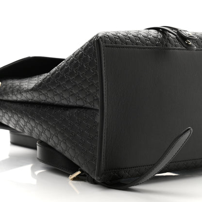 Gucci Microguccissima Drawstring Backpack Black 9 of 11