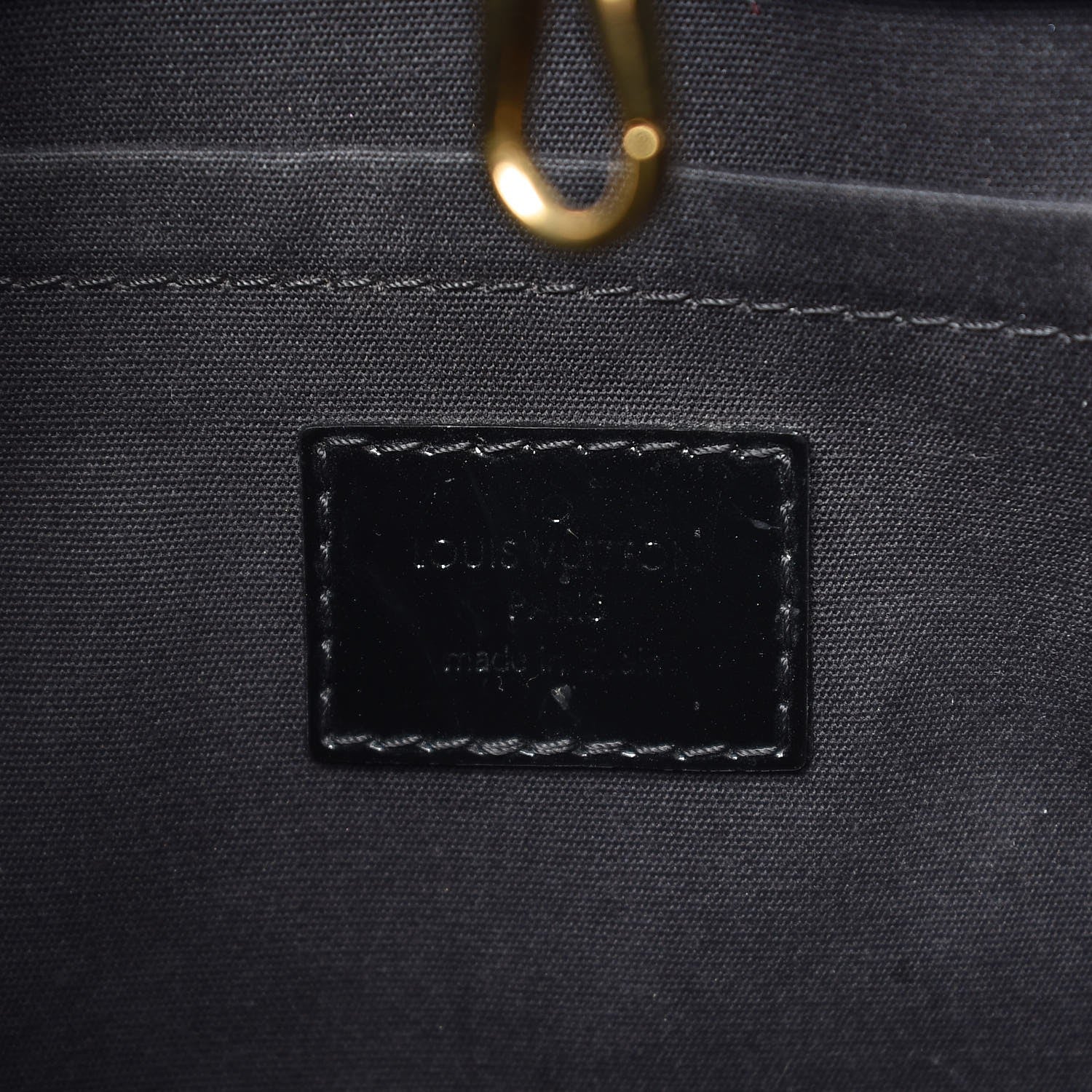 Louis Vuitton Vernis Montaigne MM Black 6 of 7