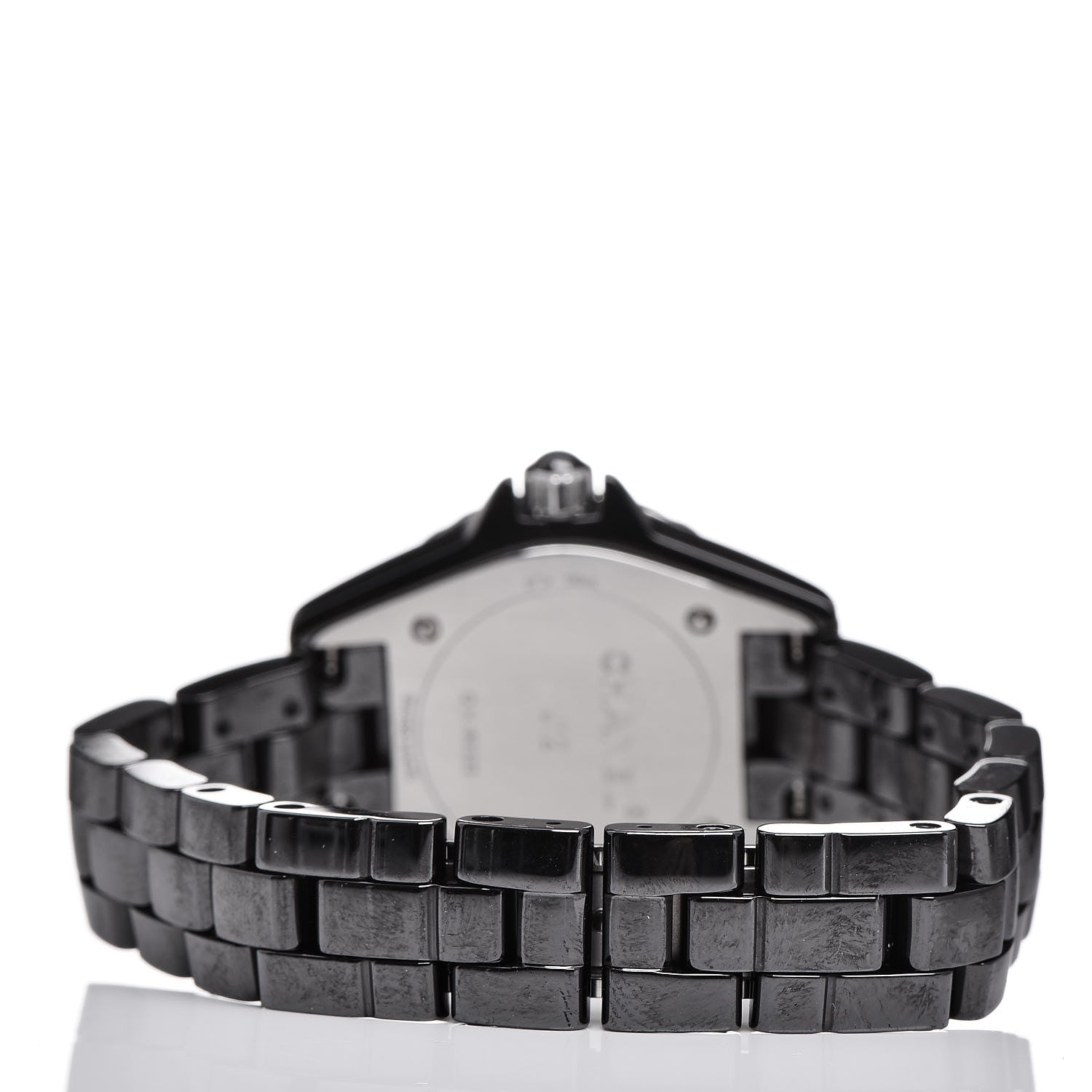 Chanel Stainless Steel Ceramic Diamond 29mm J12 Quartz Watch Black 4 of 6