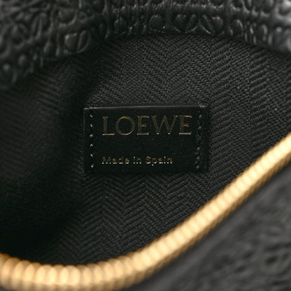 Loewe Calfskin Embossed Mini Repeat T Pouch Black 6 of 10