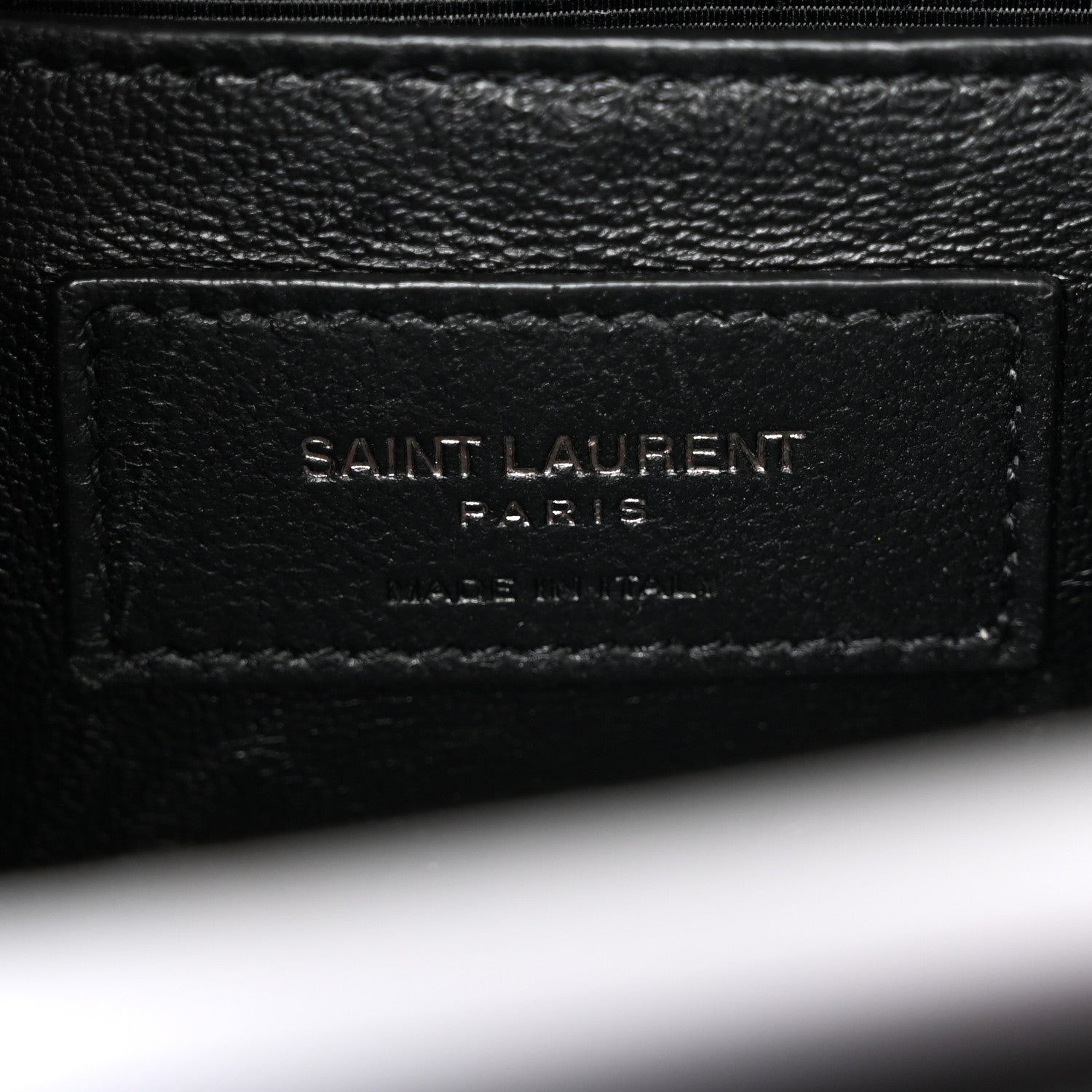 Saint Laurent Grain De Poudre Textured Mixed Matelasse Triquilt Medium Monogram Monochrome Satchel Black 7 of 11