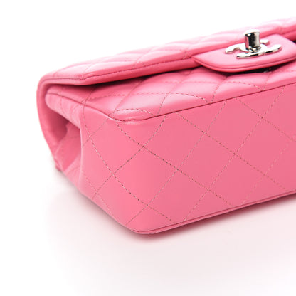 Chanel Lambskin Quilted Mini Rectangular Flap Pink 7 of 9